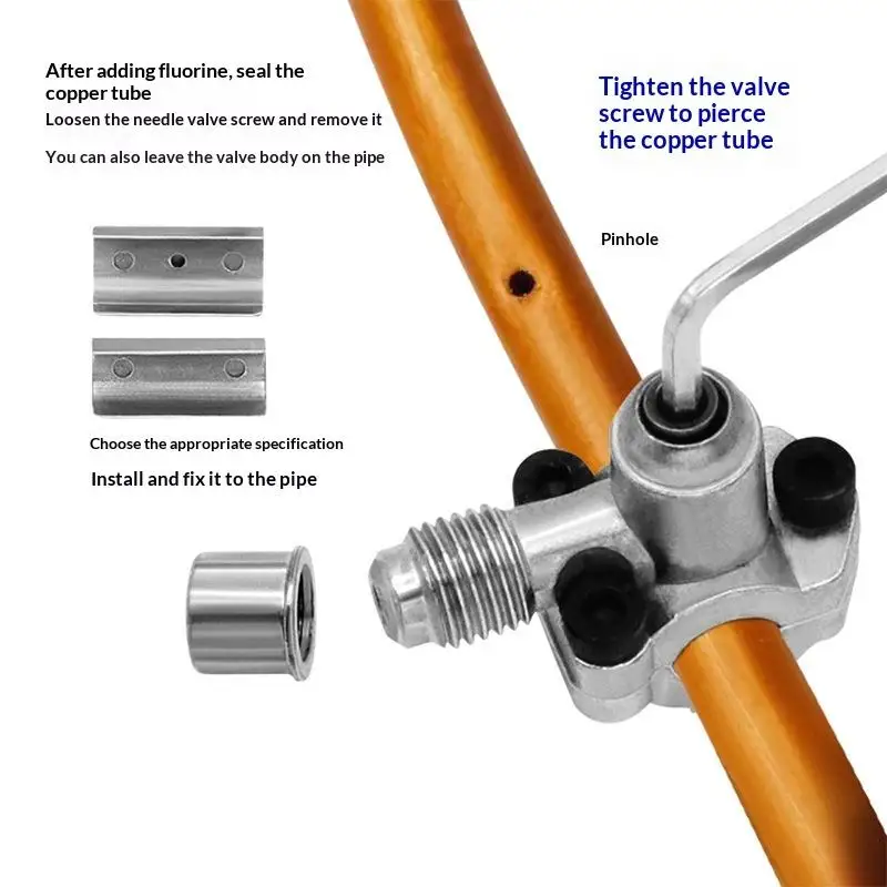Line Tap Valve BPV-31 Piercing Valve Refrigerator Puncture Valve For HVAC Air Conditioner Line Tap Faucet Valve...