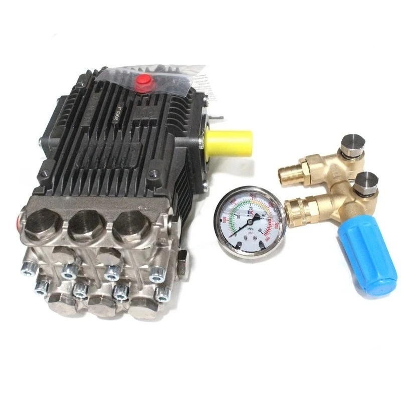 High pressure ceramic plunger pump 275 kg 18 liters flow, diesel cleaner pump head