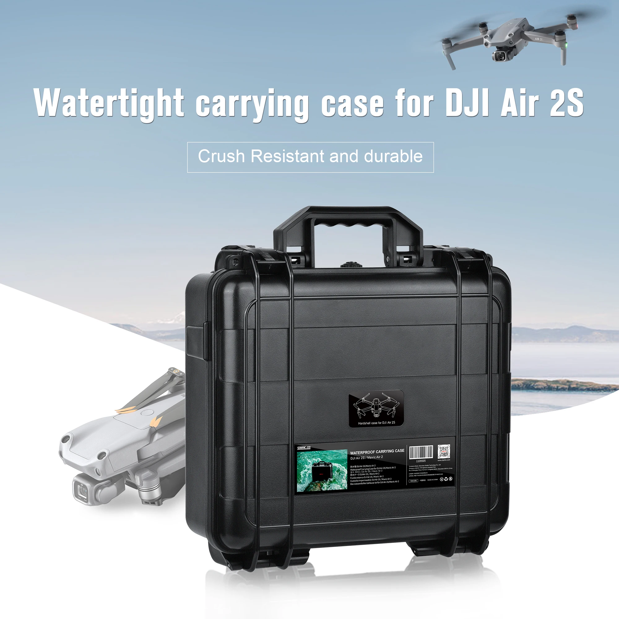 

Air 2S Hard Shell Storage Carrying Case ABS Waterproof Box Suitcase Explosion-proof bag For DJI Mavic Air 2S Drone Accessories