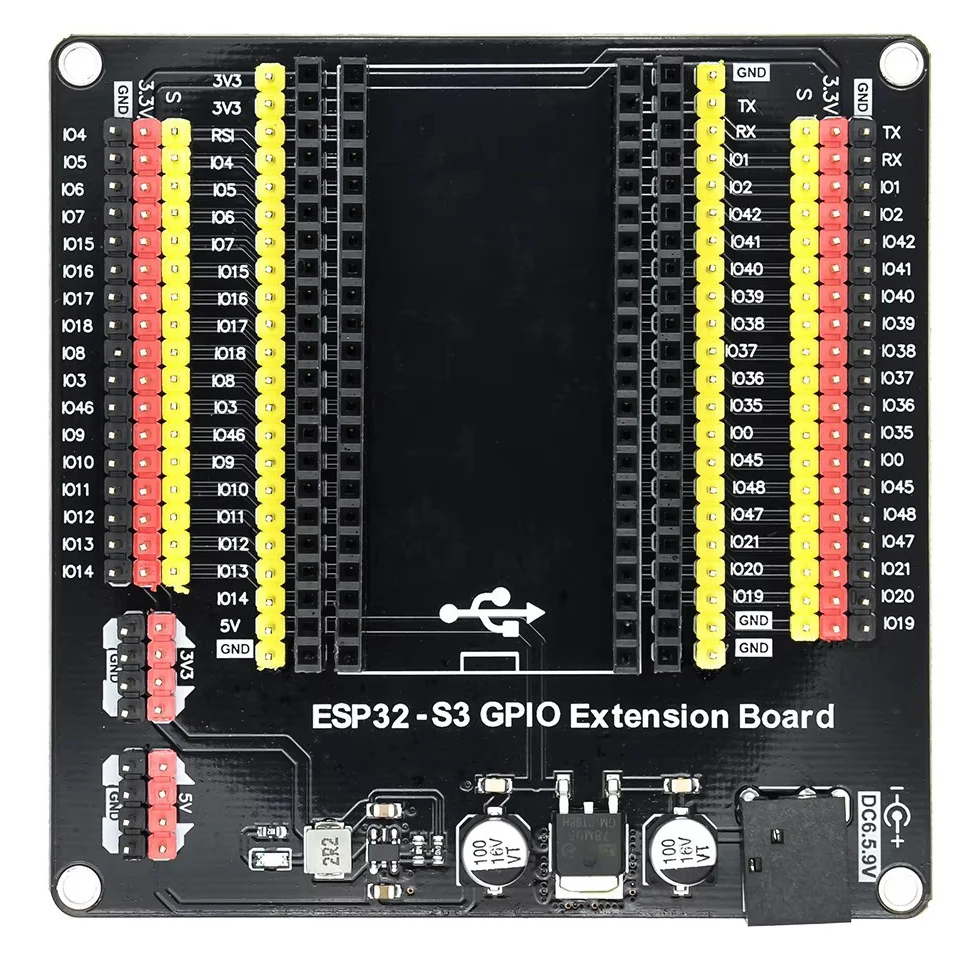 ESP32-S3 Internet GPIO Expension Things Board Digital ESP32 IOT Development Board IO Pin DC-Powered 6.5-9V DC5521