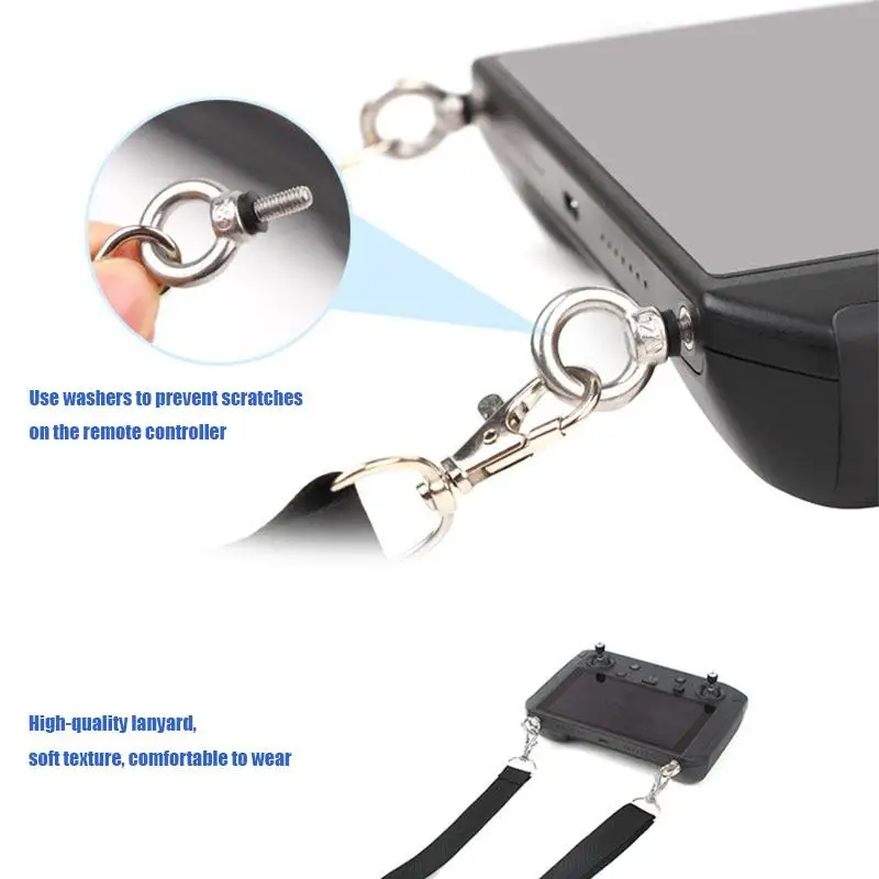 Cordão VOLODYMYR para DJI RC/RC 2/RC Pro/Smart Controller Neck Strap para Mini 3 Pro/Air 2/Air 2S/Mavic 3 Pro/Air 3/Mini 4 Pro