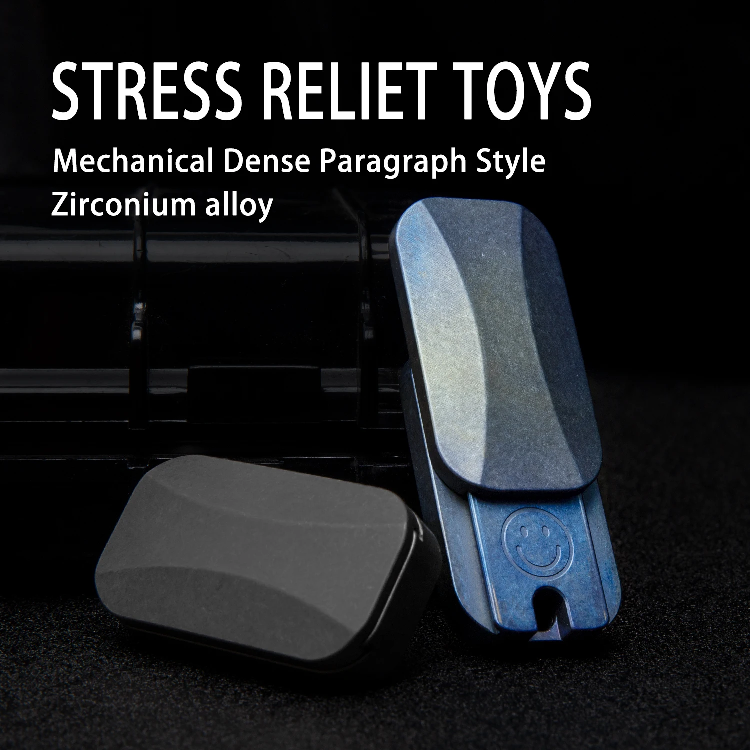 Titanium Alloy Double Track Dense Machinery Dingding Pushing Card Fingertip Gyroscope Stress Relief Toy EDC Fidget Metal Toy