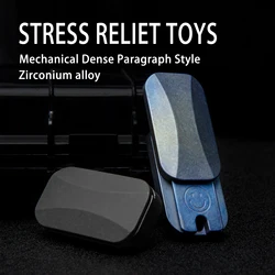 Titanium Alloy Double Track Dense Machinery Dingding Pushing Card Fingertip Gyroscope Stress Relief Toy EDC Fidget Metal Toy