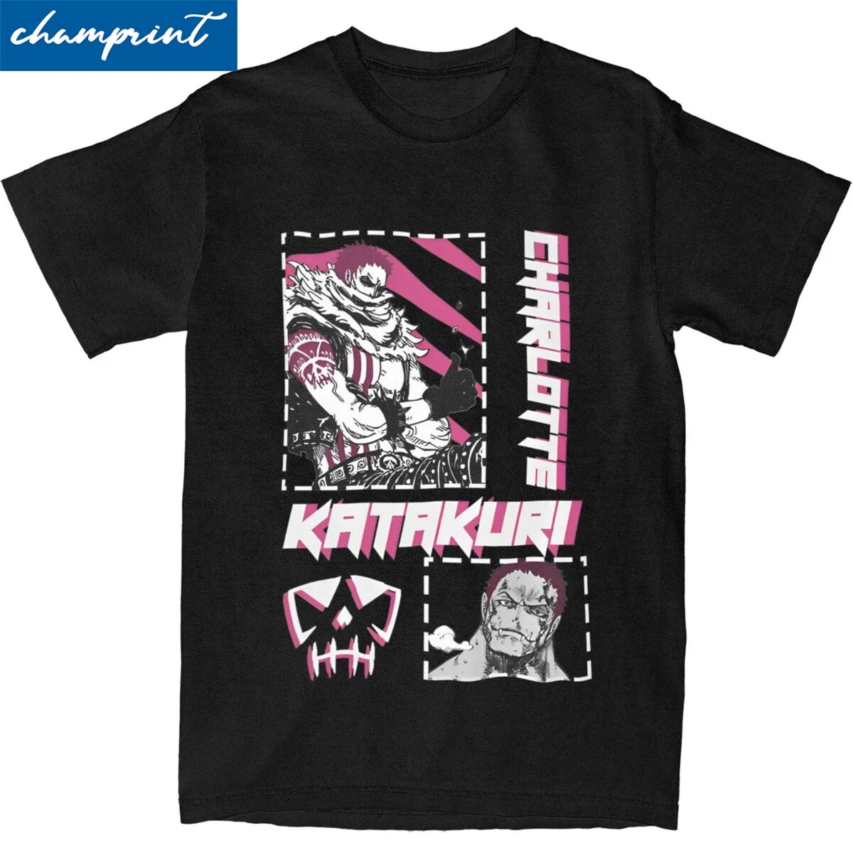 Charlotte Katakuri One Piece T Shirts Men Women 100% Cotton Humor T-Shirts O Neck Tees Short Sleeve Clothes Gift