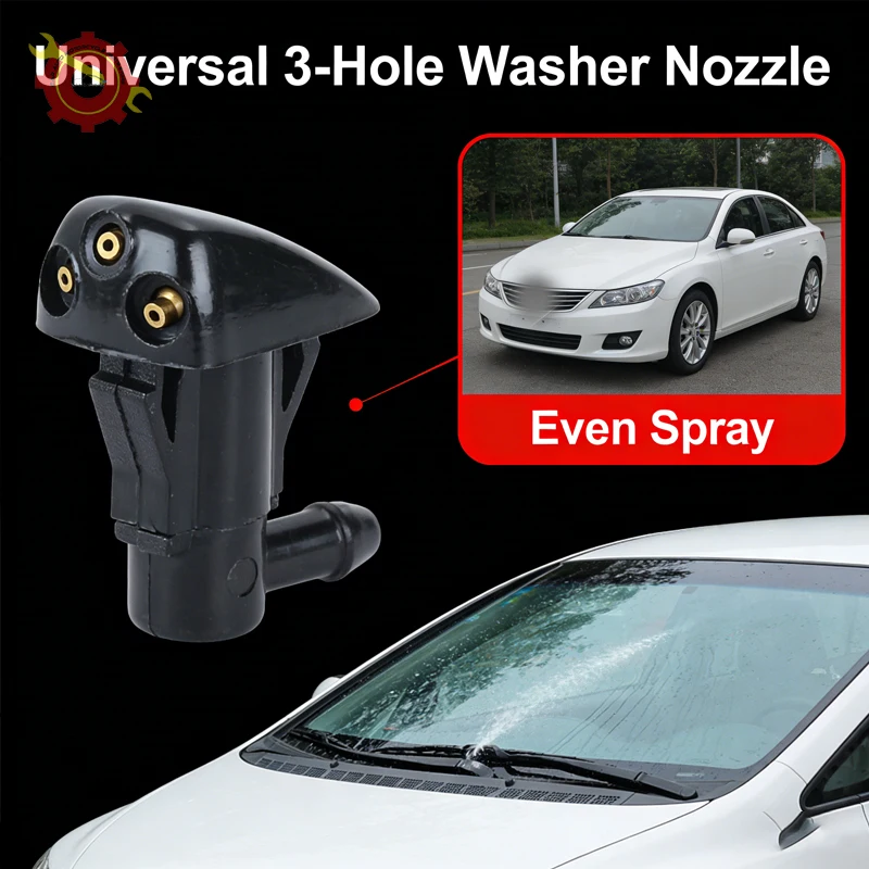

3 Holes 98630-2E100 For Hyundai Tucson For Kia Spectra 2003-2009 Car Windshield Wiper Washer Spray Nozzle Auto Accessories