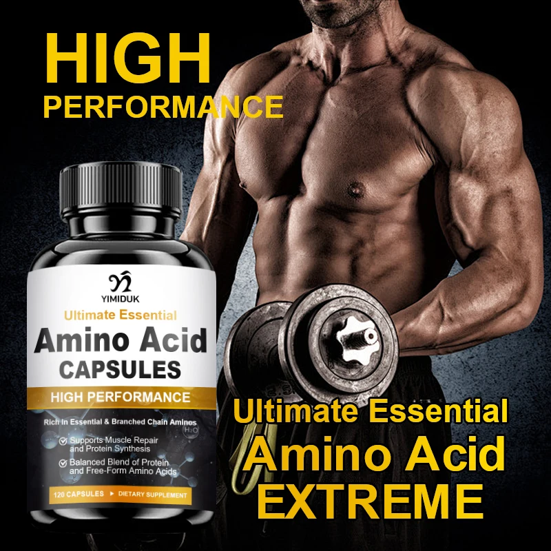 Advanced Amino Acid Complex Supplement, Support Muscle Growth, Boost Energy & Endurance, Reduces Fatigue & Improves Workout