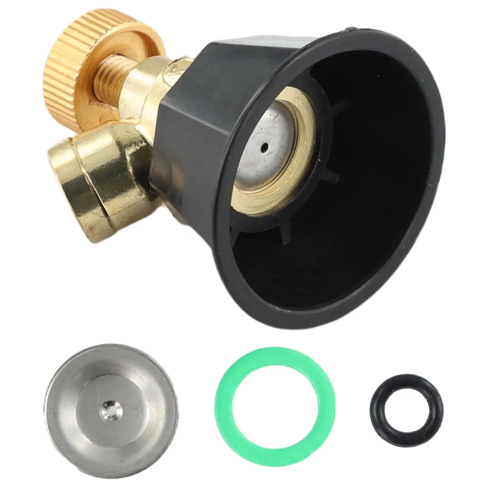 Agricultural Atomization Adjustable Nozzle Garden Alloy Black Cyclone Nozzle Irrigation Watering System Garden Supplies