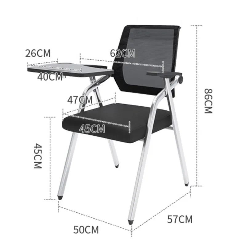 Folding Training Chair Table Board Writing Board Conference Chair Training Class Chair Table And Chair Integrated Office Chair