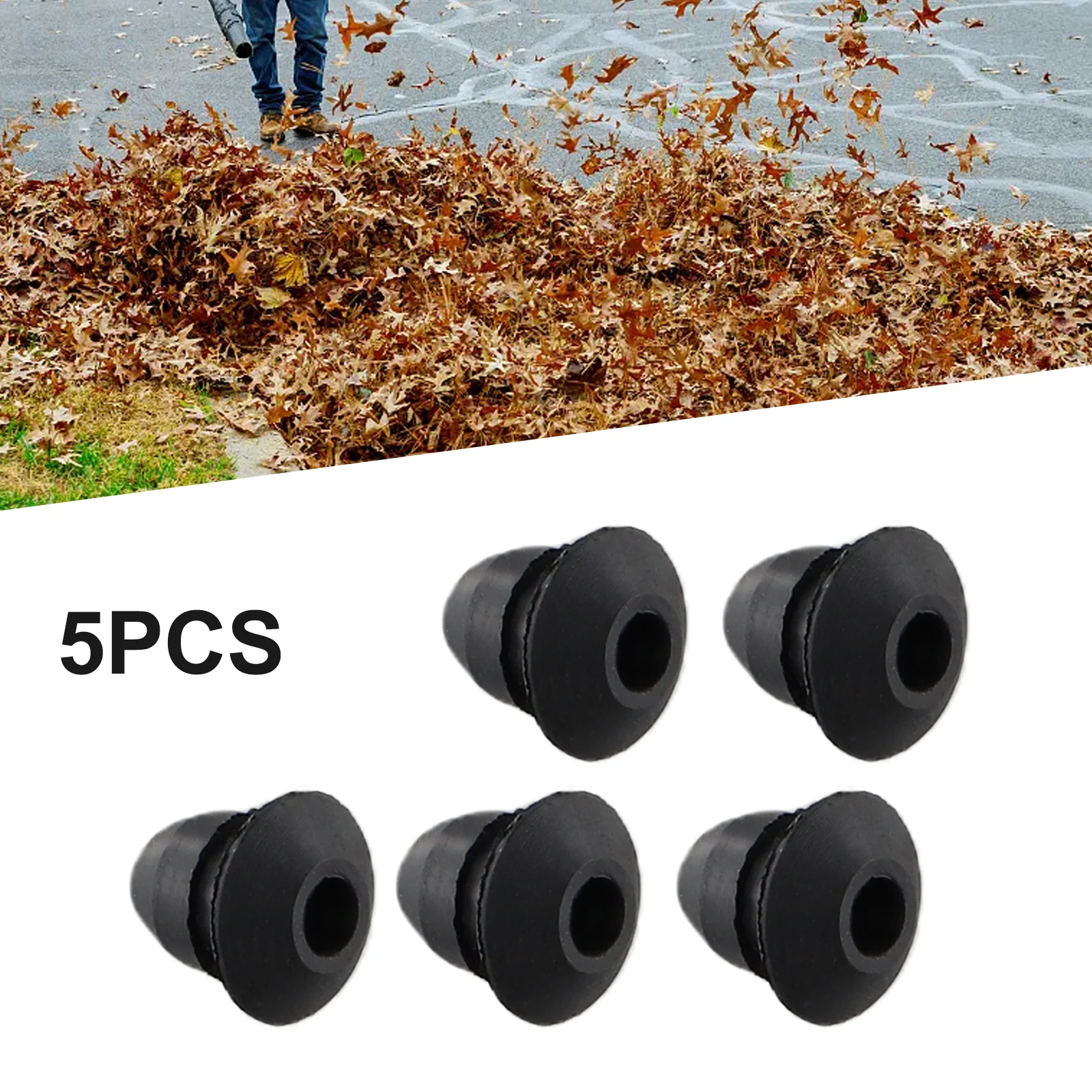 5pcs Fuel Tank Grommet 1 Hole X 9mm Fits For STIHL BG75 FS40 HL75 TS460 019T BR320 BR340 BR380 BR400 Garden String Trimmer Parts