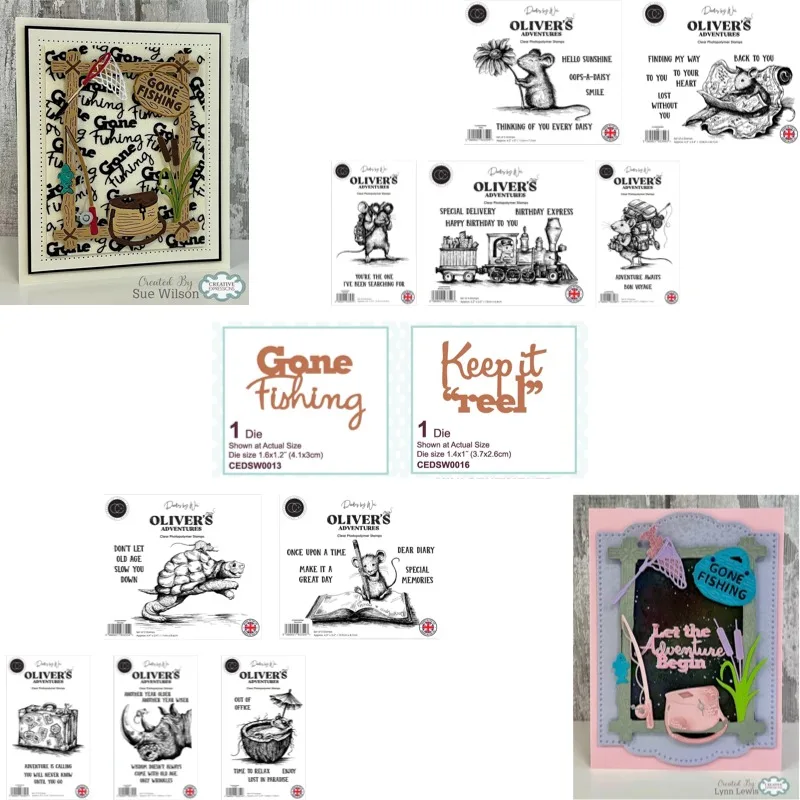 Fishing Frame Old Age Wisdom Memories Cutting Dies Scrapbook Diary Decoration Stencil Embossing Template DIY Greeting Card 2026