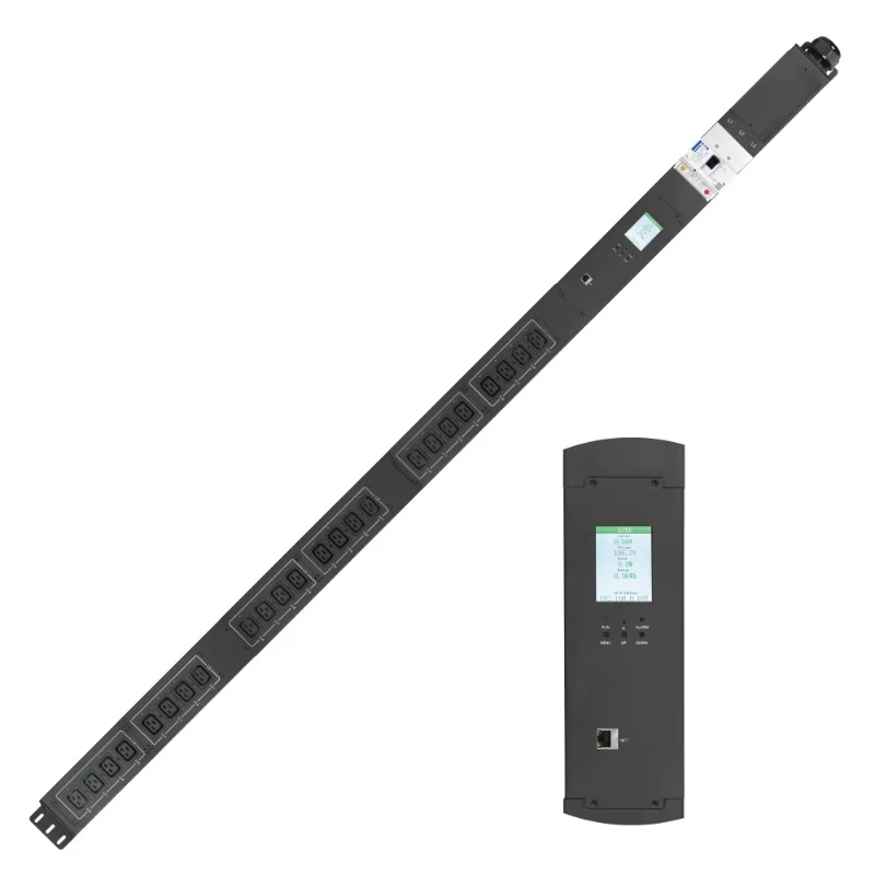 12/24 PDU Individual Circuit Breaker 125A 415V 3-phase Power Distribution Unit C19 Rack Mount PDU