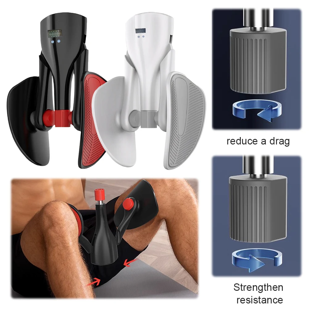 مدرب عضلات الساق، مدرب عضلات أرضية الحوض مع عداد غير قابل للانزلاق، تمرين الفخذ، معدات اللياقة البدنية لأسفل الجسم، رئيسي الفخذ