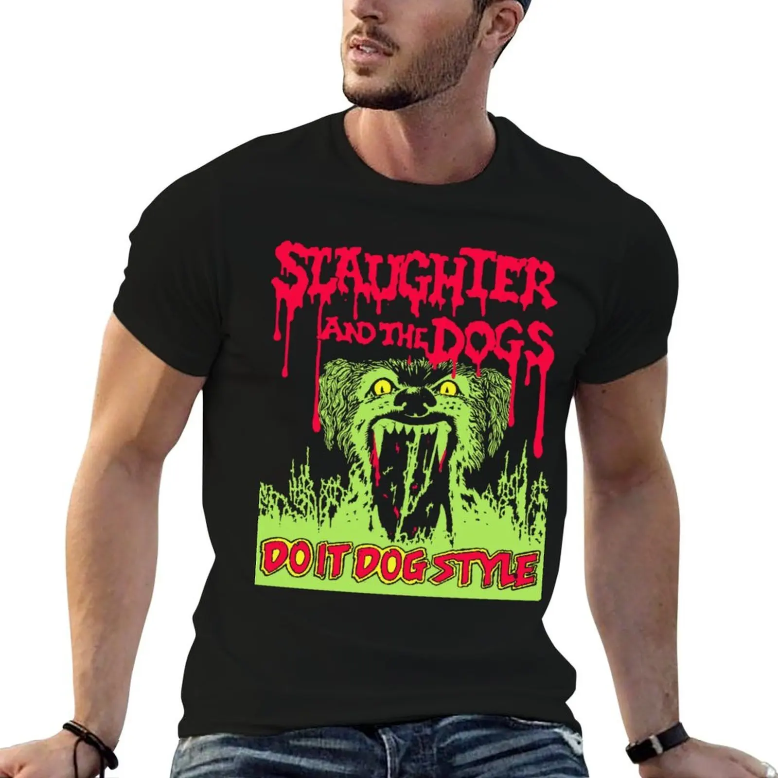 Slaughter And The Dogs - Do It Dog Style T-Shirt t shirts cotton 100% t shirt for man man t shirt luxury T-shirt