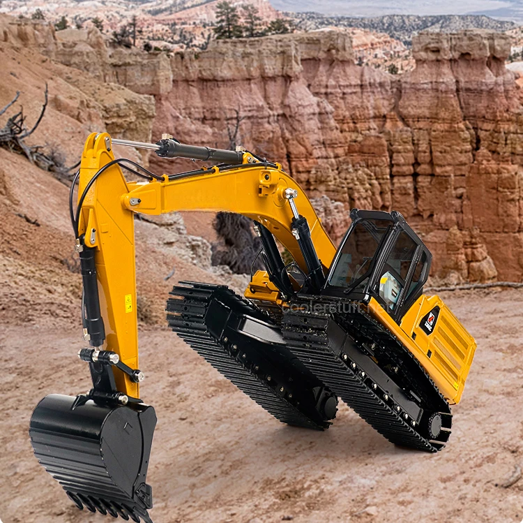 K336 1/16 RC Hydraulic Brushless Excavator Truck Toy  2.4G Radio Control Toys Alloy Engineering Vehicle