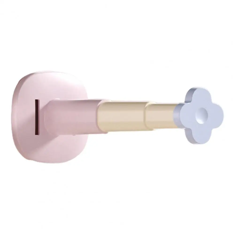 Space-saving Hanging Organizer Adjustable Telescopic Pole Support for Use Strong Load-bearing Retractable Rod Holder