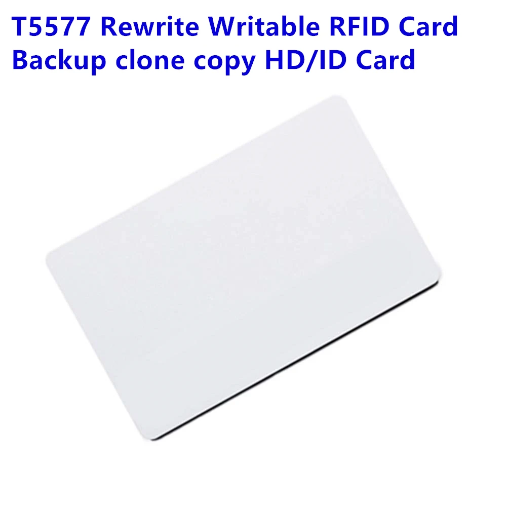 

1pcs Rewrite RFID Card T5577 125Khz RFID ID Blank Card Readable Writable for Copy Clone Backup ID Card