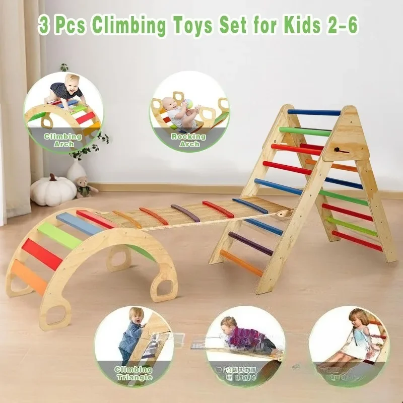 Children's combination rainbow slide