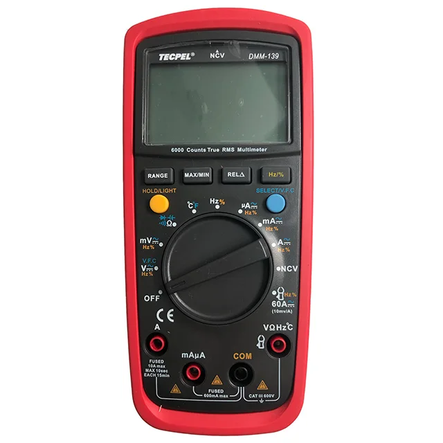 

DMM-139 5999 Display Digital Multimeter Best True RMS USB 600V/10A 40~1000C