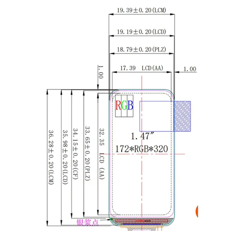 จอแสดงผลขนาด 1.47 นิ้วจำลองการเชื่อมโยงแผงหน้าปัดหน้าจอ LCD สำหรับ 1/8 1/10 RC Crawler Car Traxxas TRX4 AXIAL SCX10 RC4WD อะไหล่