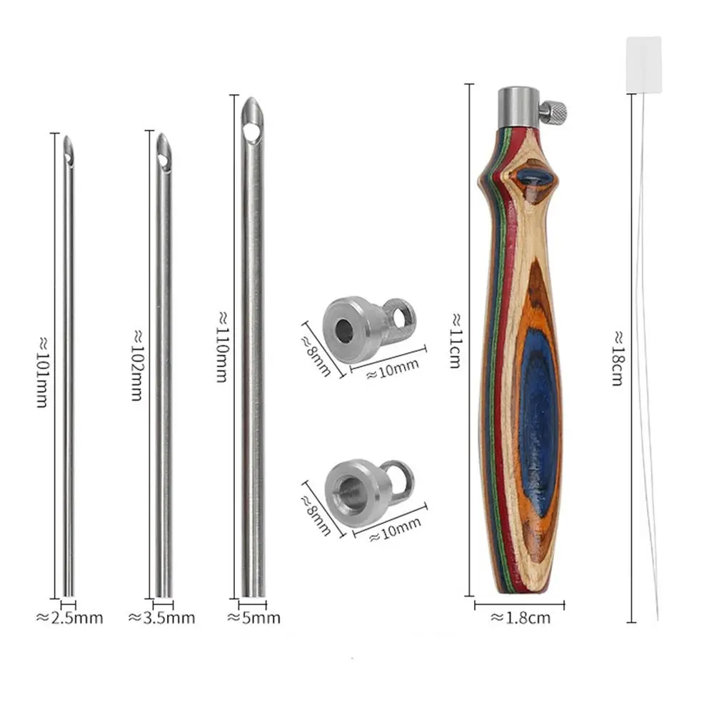 자수 펀치 바늘 세트, 조정 가능한 펀치 바늘, 크로스 스티치 자수 펜, DIY 공예 바느질, 찌르는 바늘, 5 개
