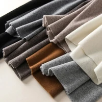 Thick Warm Knitted Casual Chic Basic Soft Elastic High Waist Women's Pants Korean Fashion Straight Ankle-Length Pants For Women - Image 6