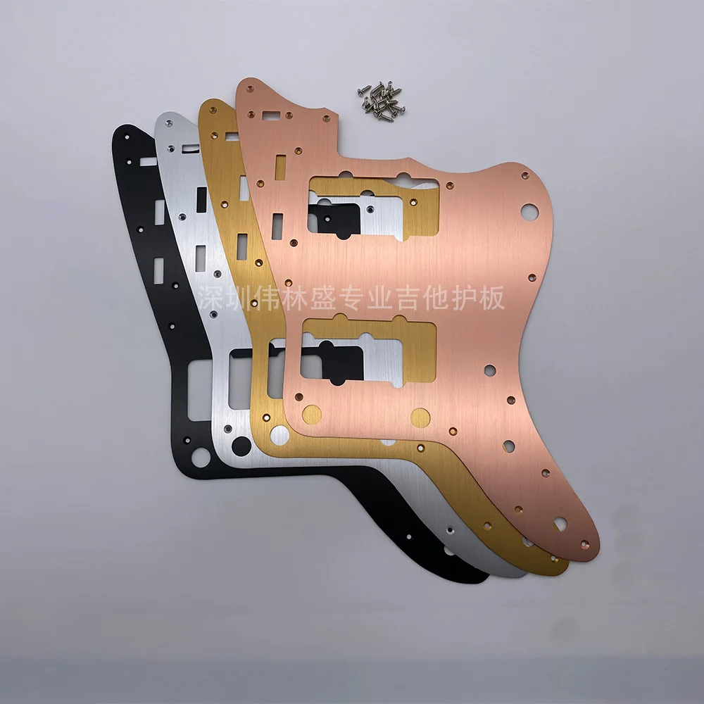 Anodized Aluminum Pickguard for Jazzmaster Metal Guitar, Scratch Plate, 1.5mm and Screws, Guitar Parts