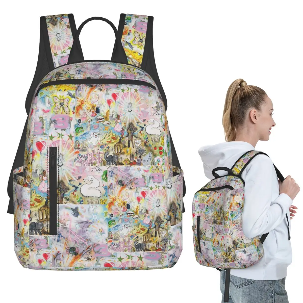 333 Bladee Album Cover (13) Backpack Student BookBag Boys Girls School Bag Laptop Shoulder Bags Men Women