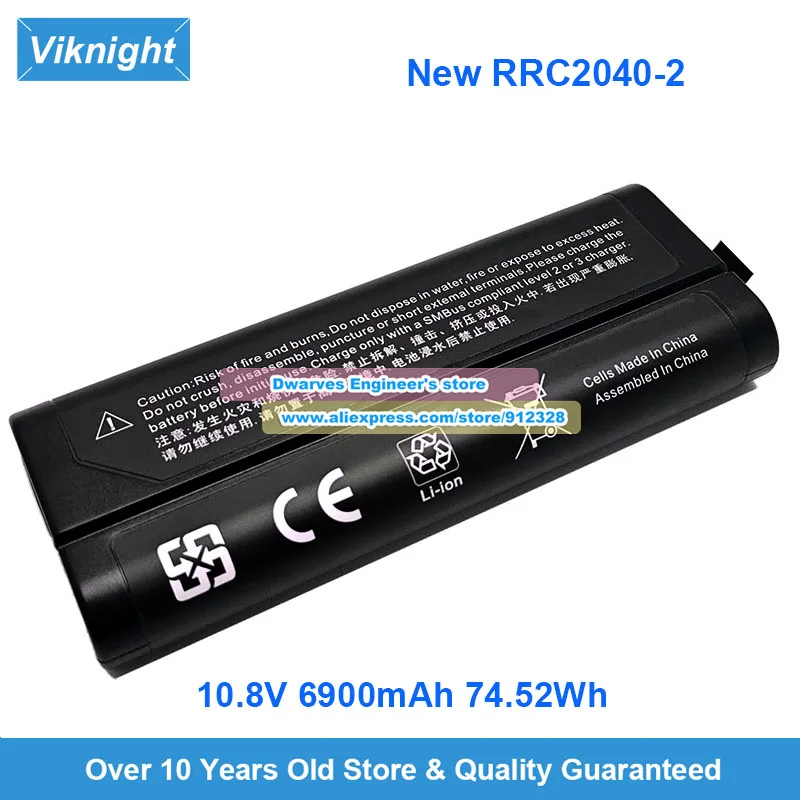 11.25V 72Wh RRC2040-2 Smart Battery for Portable Oxygen Generator Drive Devilbiss iGo2 Battery 410030-03