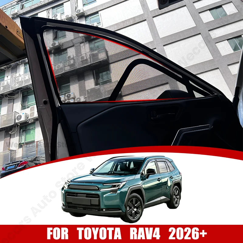 

For Toyota NEW RAV4 XA60 2026+ Side Window Sun Shade Protector Mesh Privacy Sunshade Front Rear Mesh Windshield Car Accessories