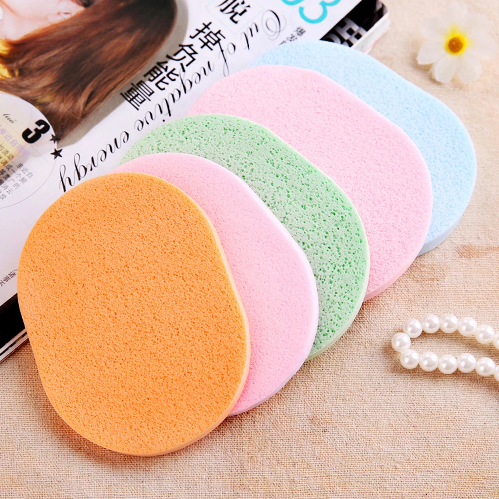 

30pcs Facial Sponge Puff Cleaning Seaweed R om Color Gently Exfoliates Deep Cleans Safe Sensitive Skin Daily Makeup Removal