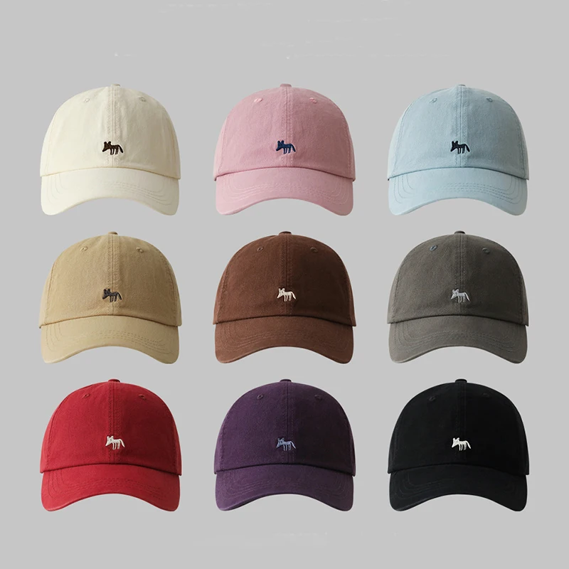 Fashion Baseball Cap for Women and Men Cartoon Fox Embroidery Hip Hop Caps Snapback Caps Gorras Sun Hats Unisex Casual Visor Hat
