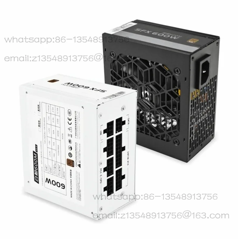 White SFX Power Supply Bronze Full Module Rated 600W Super 500W Mini ITX Small Chassis Wide Power Supply