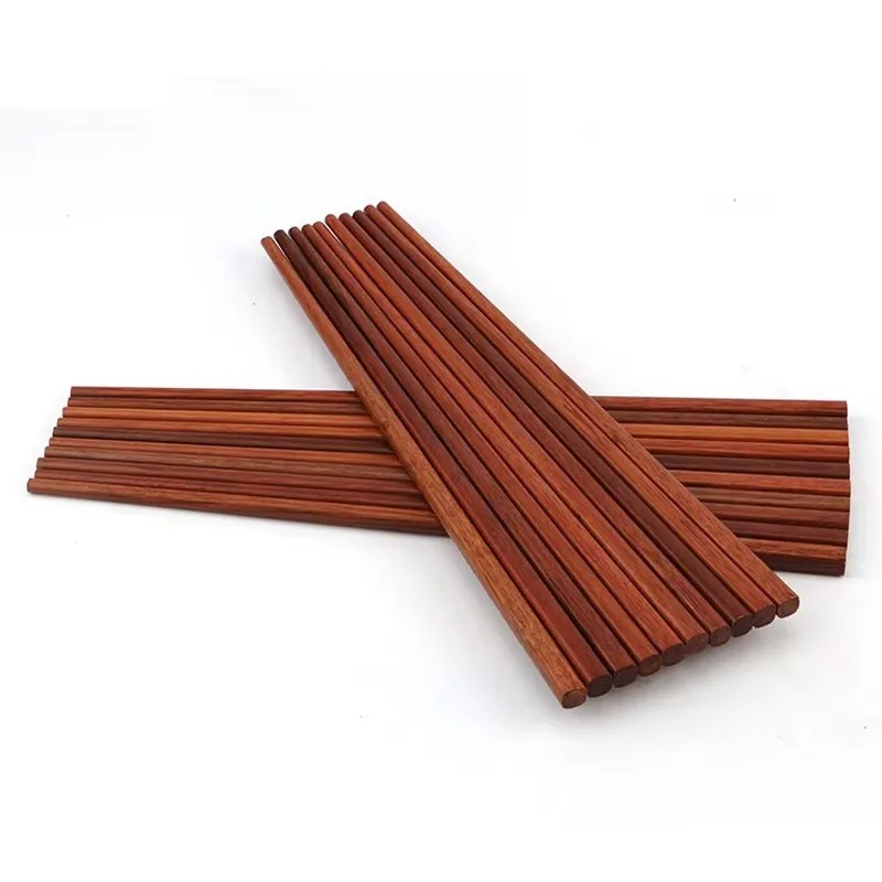 200Pair/Lot 25cm Chopsticks Natural Wood Chopsticks Kitchen Utensils Tableware High Quality Red Wood Chopstick Carving logo