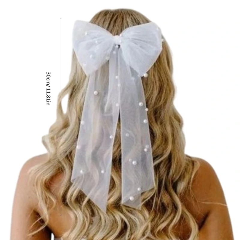 Véu cabelo noiva 652f, véu ajustável, elegante, decoração, véu romântico, para mulheres meninas