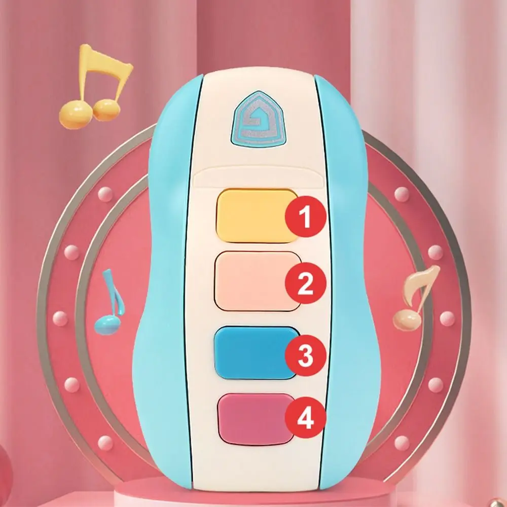 Multicolor Baby Music Toys Sound & Light Plastic Remote Control Toy With Soft Rubber Intellectual development Simulation Car Key