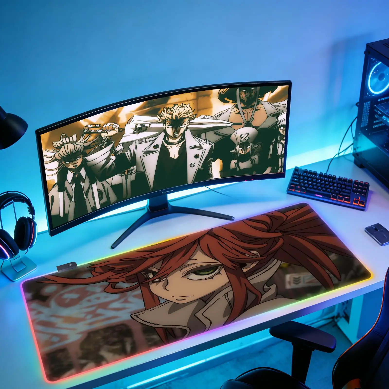 

New Wallpaper Game Non-slip Rubber Mouse Pad Laptop Japan Anime Gachiakuta Mousepad RGB HD Print Keyboard Pad Gaming