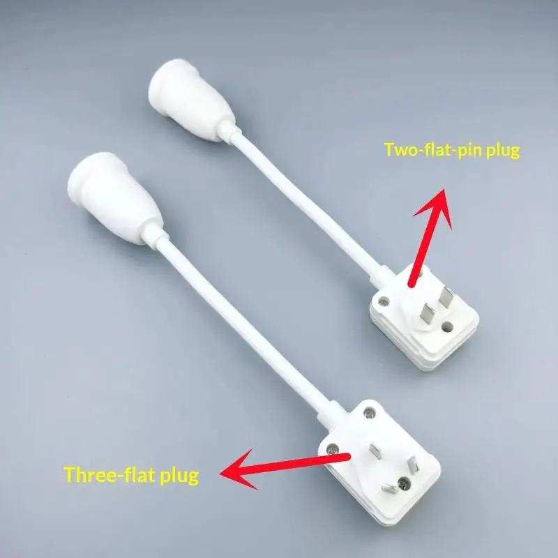 Flexible Gooseneck E27 Lamp Holder With European Plug & Switch, 360° Rotatable Light Socket For Wall Mounted Lamps. Adjustable