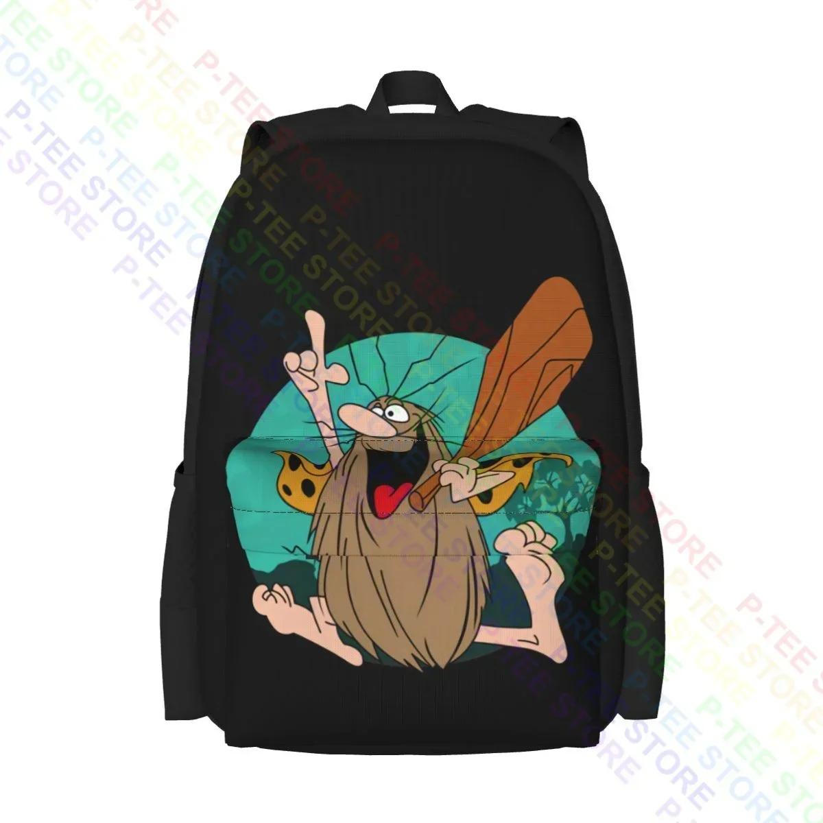 Captain Caveman Hanna Barbera  Large Capacity Backpack Print Shoe Bag Sports Style Outdoor Running