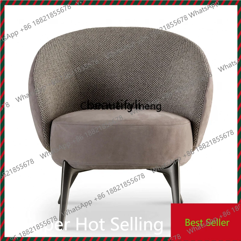 

Italian Light Luxury Chair High Fashion Designer Model Creative Armchair Modern Minimalist Living Room Mid-Ancient