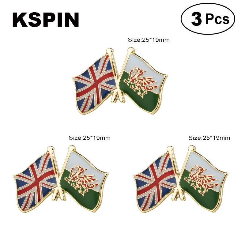 UK Jack Canada Frendship Lapel Pin Brooches Pins Flag badge Brooch Badges