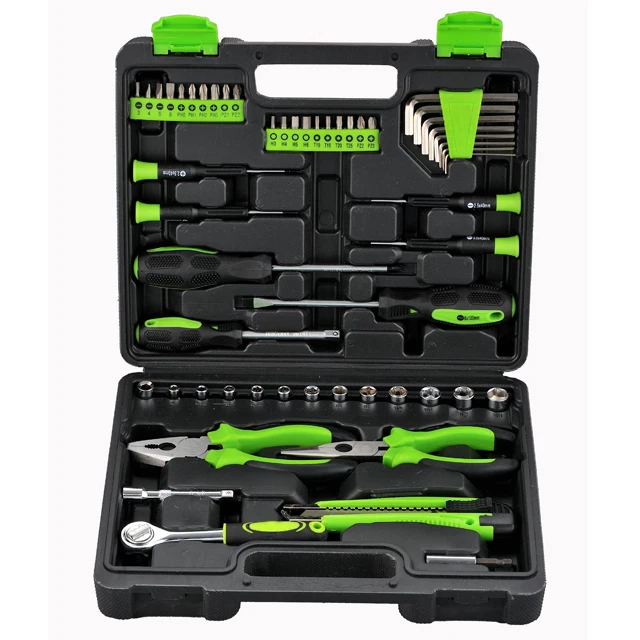 54 pieces household tool set mechanic screwdrivers bit pliers kit wrench tools 