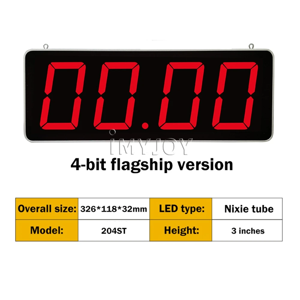 Picture 4: Large Game Clock Red LED Display Digital Chrono Stopwatch Timer with Start Stop Button Led Digital Clock