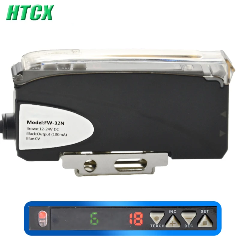 

New Fiber optic amplifier FW-32N dust proof counting type infrared reflection switch induction sensor