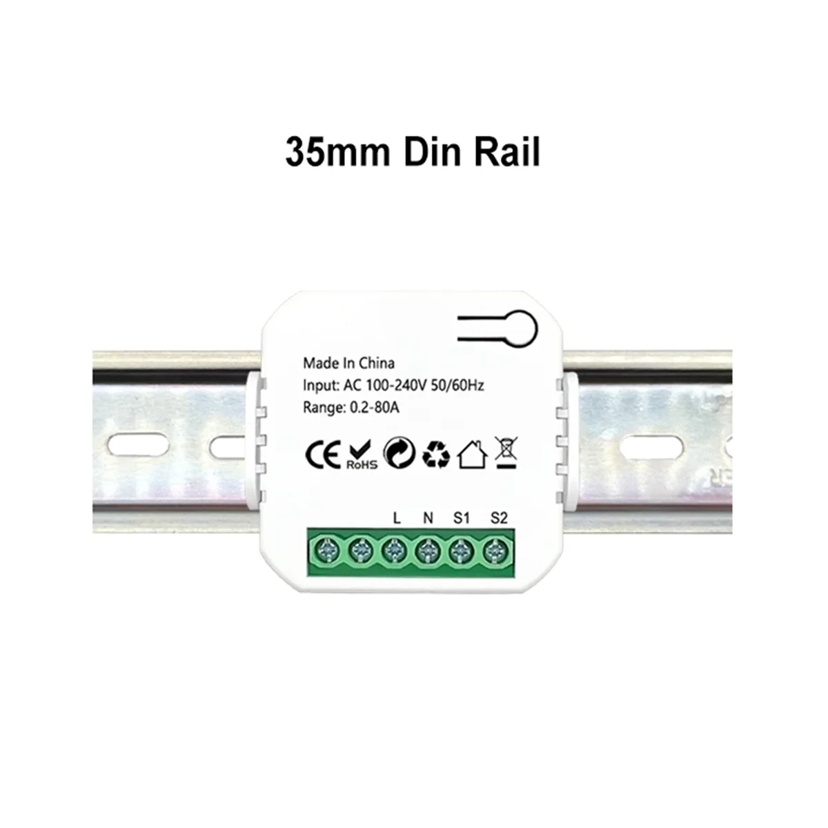 Tuya Smart ZigBee Energy Meter 80A with Clamp App Monitor KWh Voltage Current Power Consumption 110V 240V