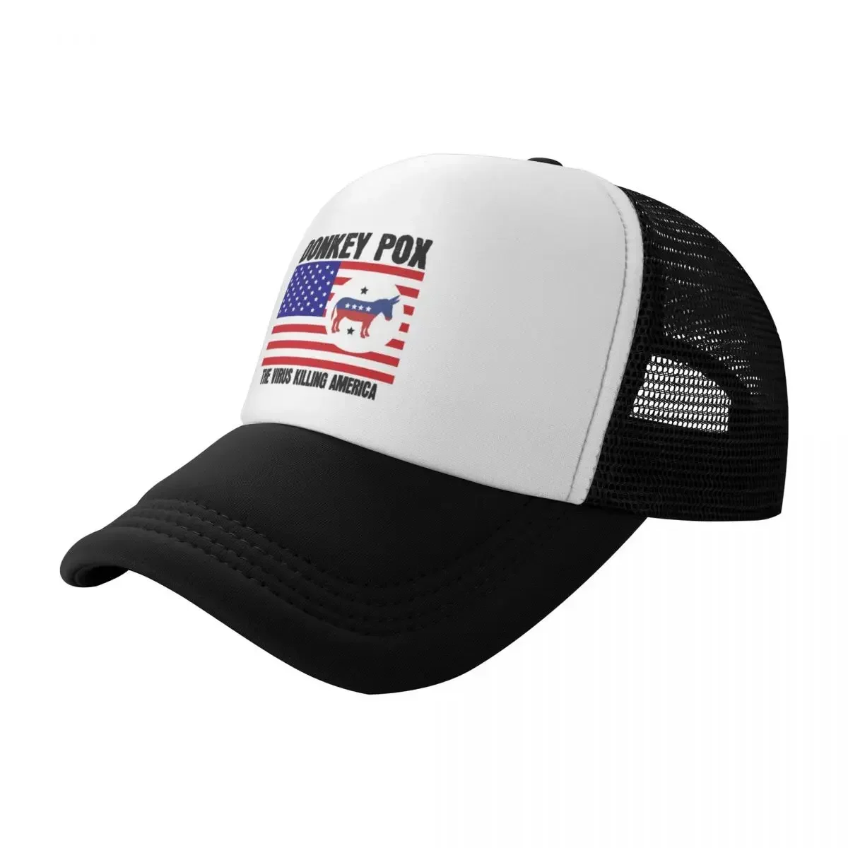 Donkey Pox The Disease Destroying America Baseball Cap Bobble Hat Fishing Hat Trucker Men Golf Wear Women's