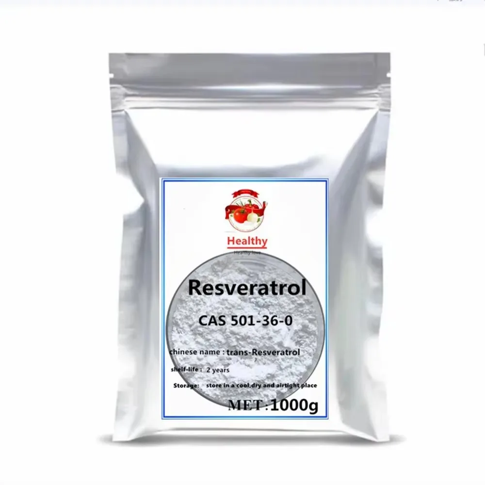 Resveratrol Powder 99% Pure (CAS 501-36-0): Cosmetics Skin Whitening, Specialized Custom Multilayer Packaging, Global Swift