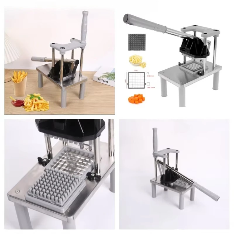 French Fries Machine Household Commercial All Stainless Steel Household Potato Cucumber Cutting Machine