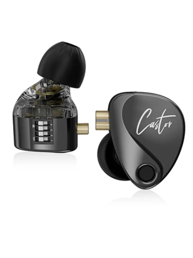 KZ Castor 2DD Dynamischer In-Ear-Kopfhörer, hochwertige, abstimmbare Kopfhörer, HiFi-Bass-Monitor-Kopfhörer mit Unterdrückung von Ohrhörern ZSNPRO EDXPRO
