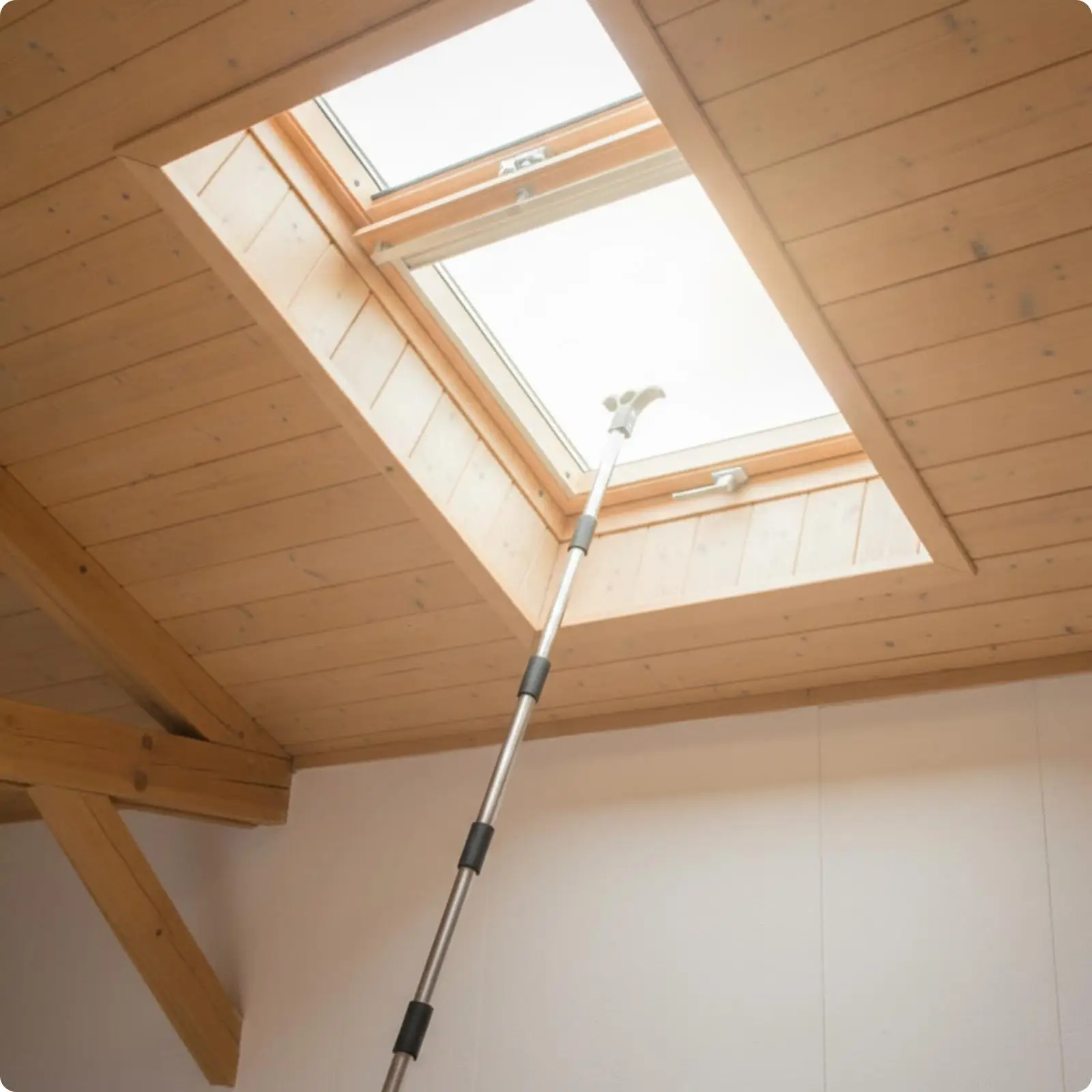 2 Meter Skylight Pole with Hook for Opening Closing High Windows Five Section Adjustable Length Design