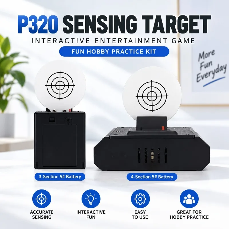 Electronic Sensing Target with Scoring Function Indoor Backyard Interactive Game Practice Accessory